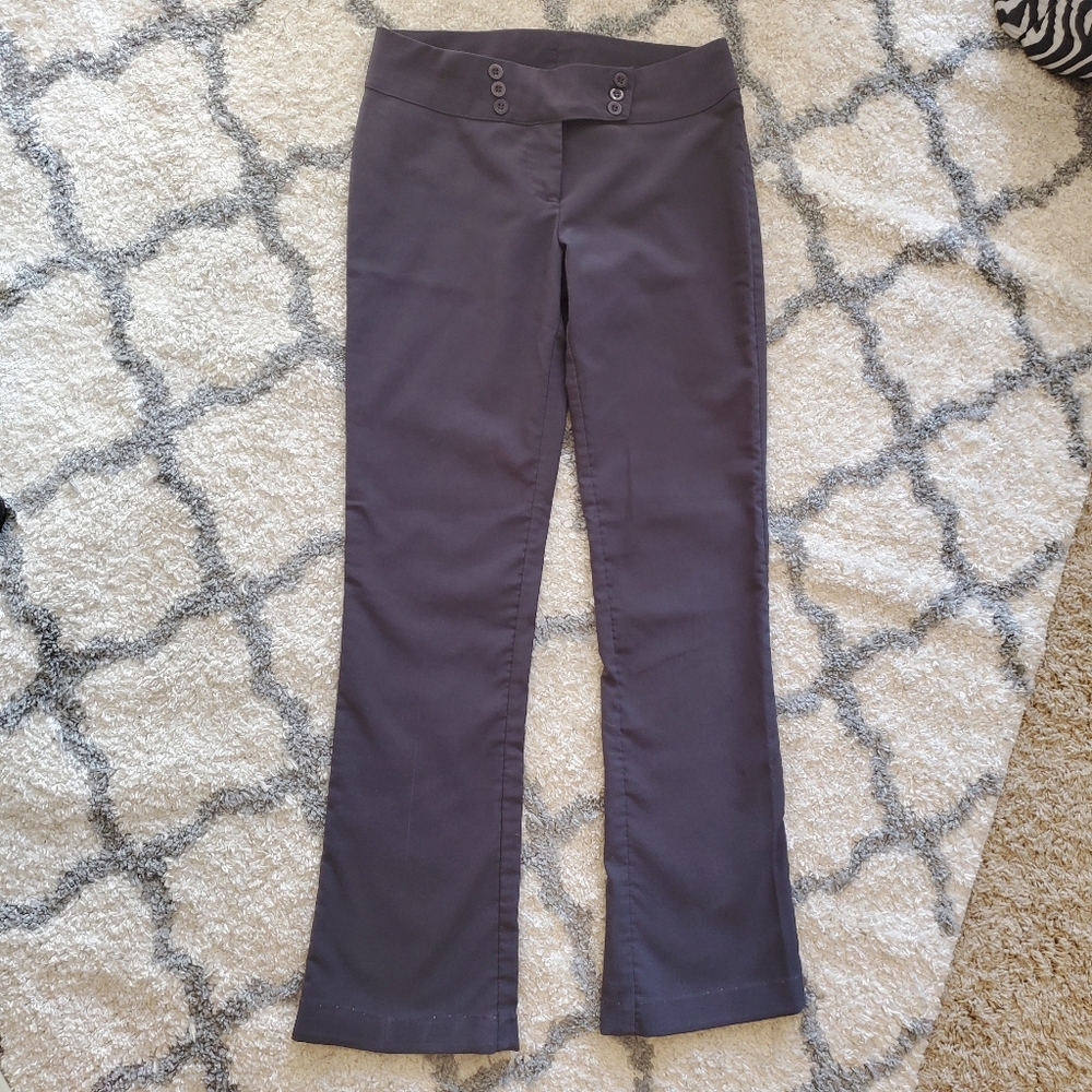 Dark Gray Junior's Dress Pants